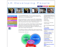 Tablet Screenshot of lkdevelopingpeople.co.uk